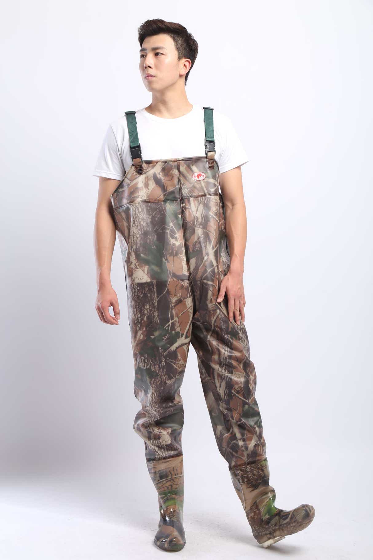 DS BS PVC Fishing & Hunting Lightweight Chest Waders-Size:41
