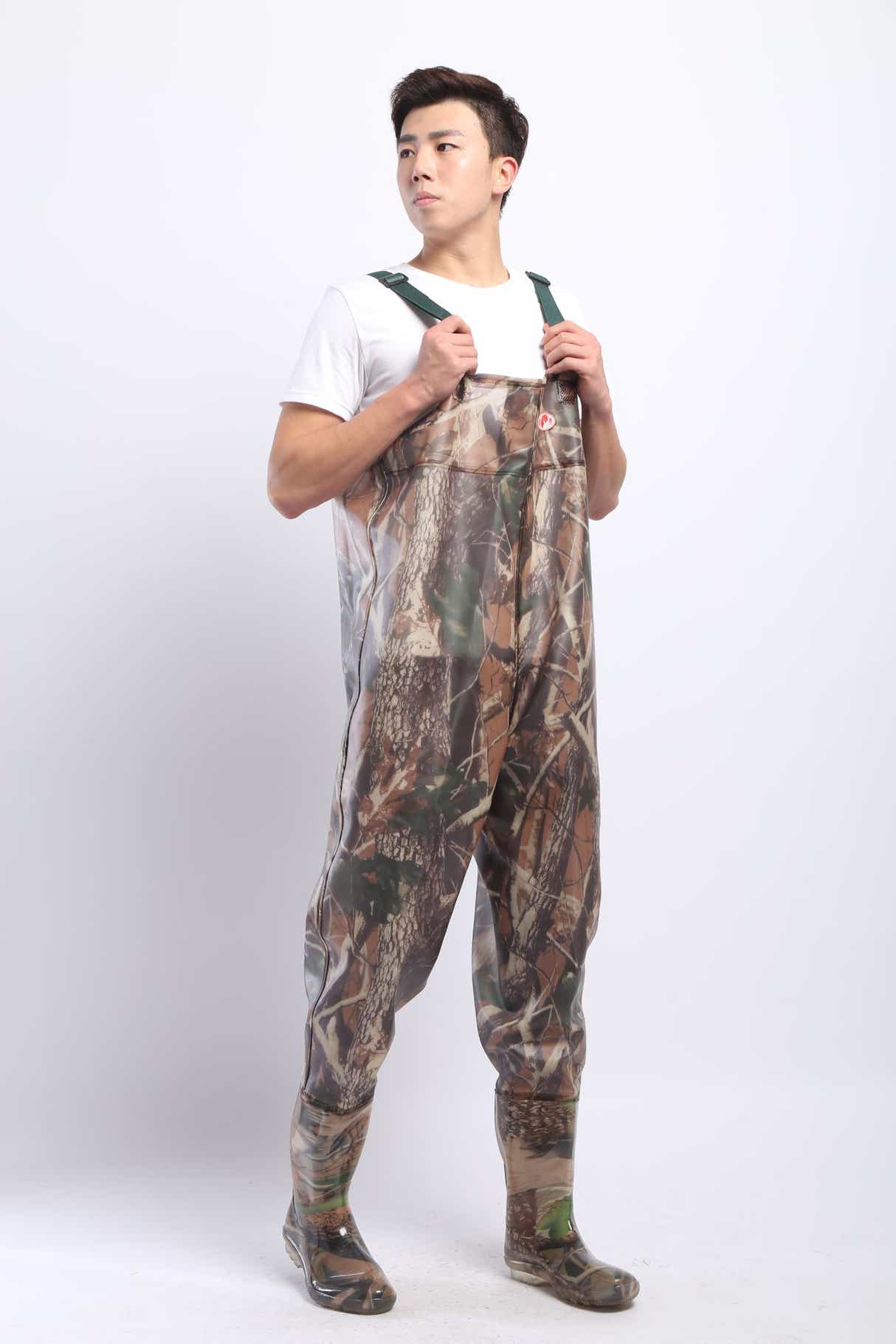 DS BS PVC Fishing & Hunting Lightweight Chest Waders-Size:41