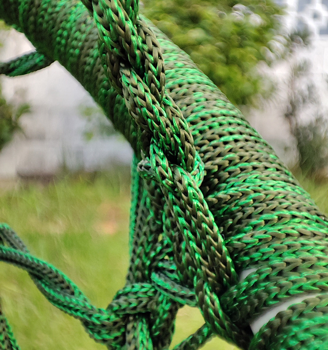 DS BS Handmade Macrame Swing Hammock Chair-Green