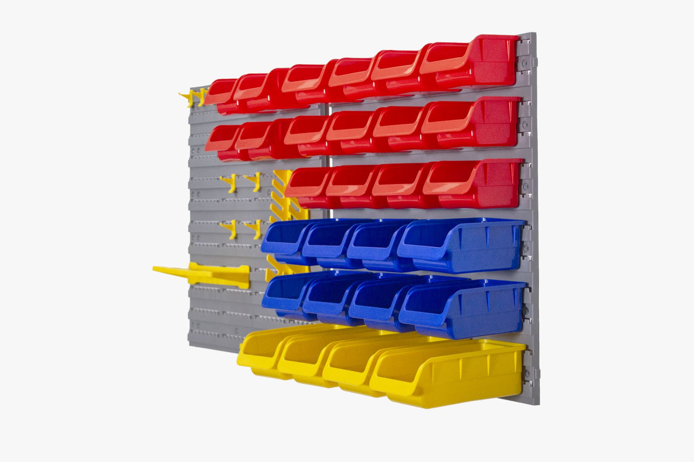 88 Parts Storage Bin Rack Wall-Mounted