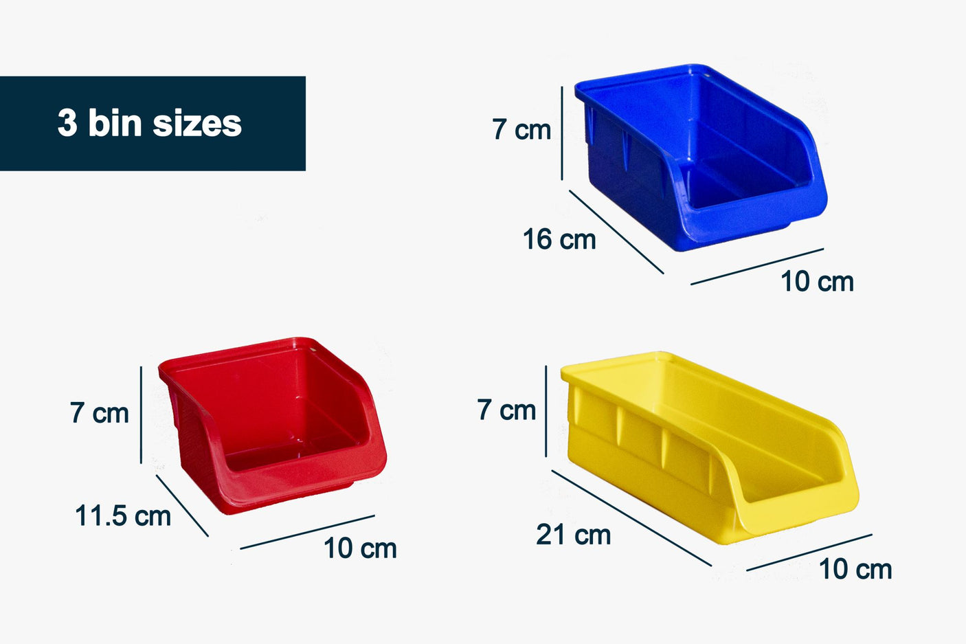 88 Parts Storage Bin Rack Wall-Mounted