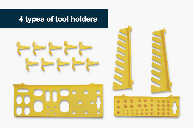 88 Parts Storage Bin Rack Wall-Mounted