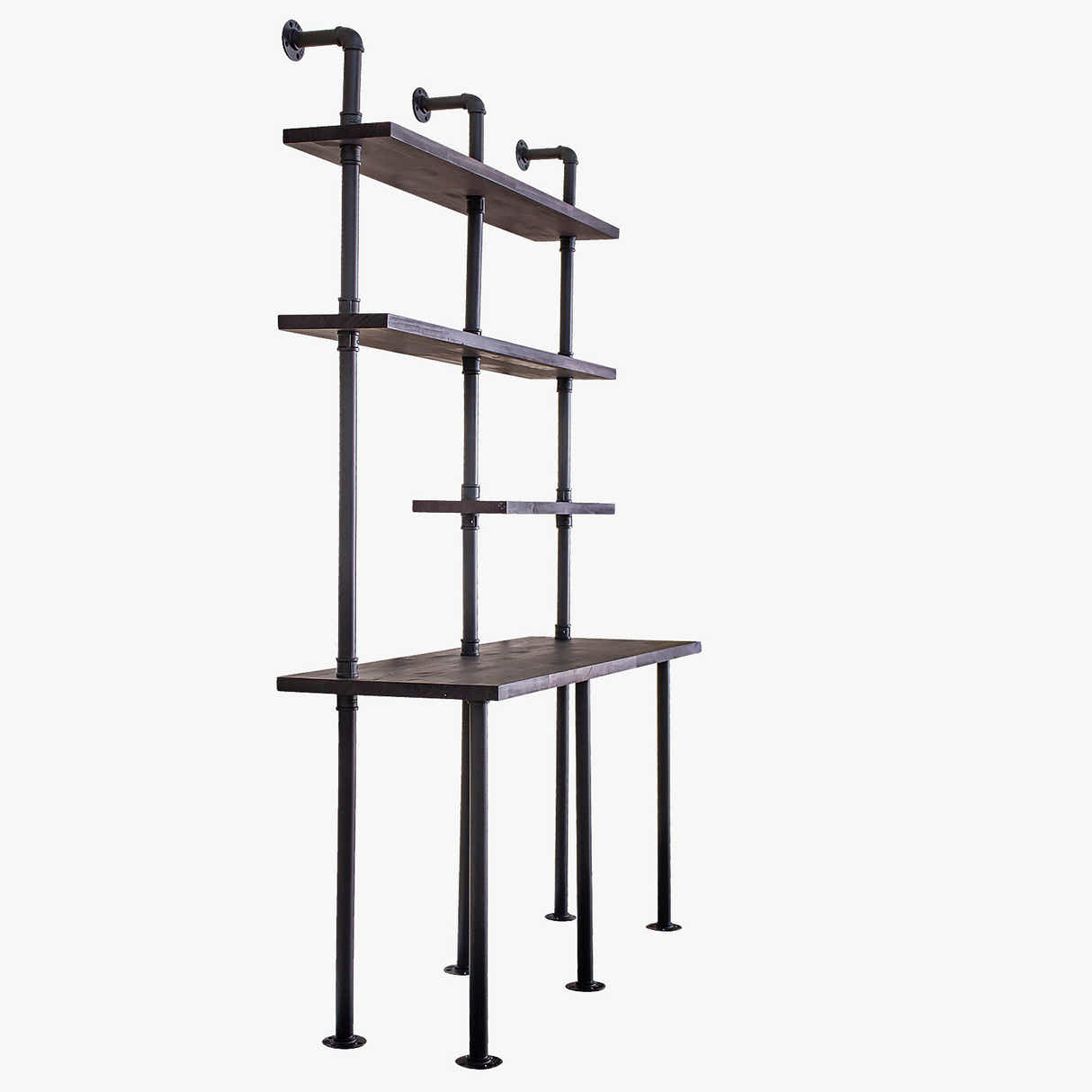 Pipe Desk With Shelf