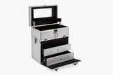 Makeup Case Silver With Drawer