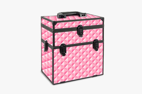 Makeup Case Diamond Pink With Drawer