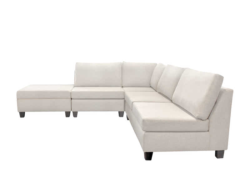 DS NZ Made Bhumi Corner Sofa with Ottoman - Kido Marble