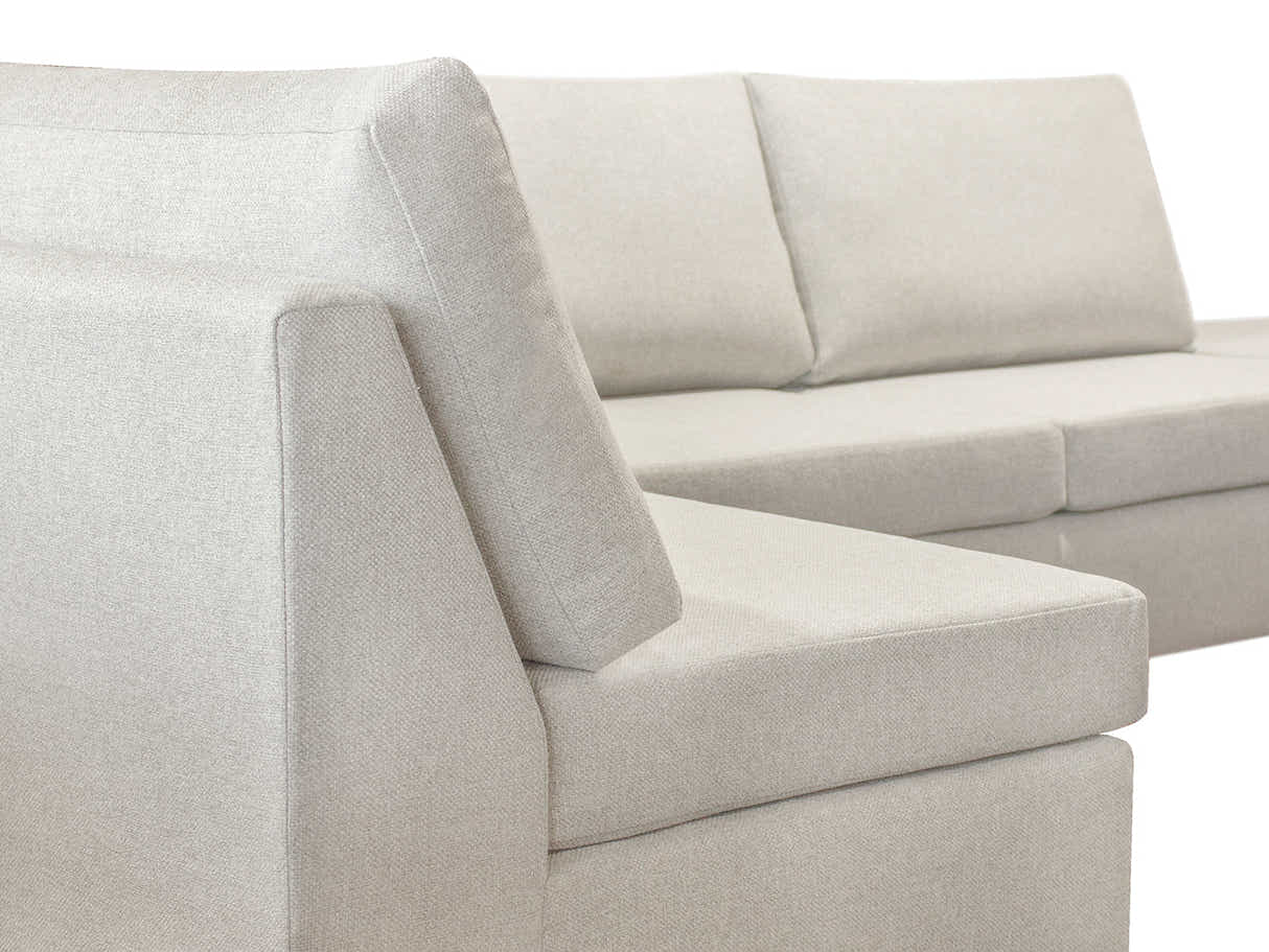DS NZ Made Bhumi Corner Sofa with Ottoman - Kido Marble