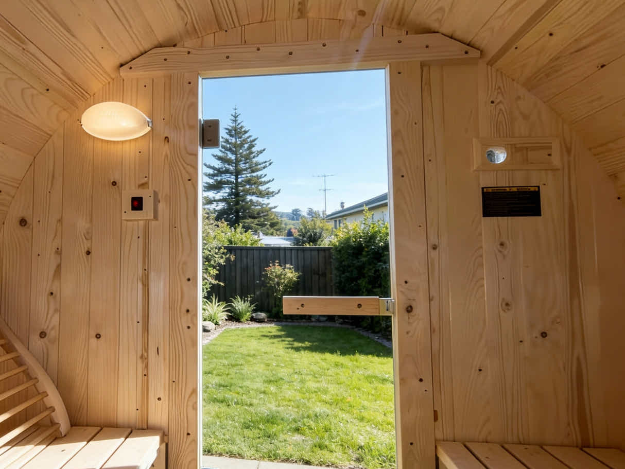 Ember 4-Person Outdoor Barrel Sauna