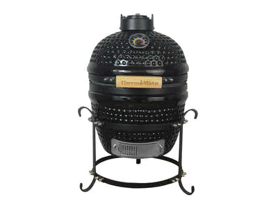 Kamado BBQ Grill Black - 13 Inch
