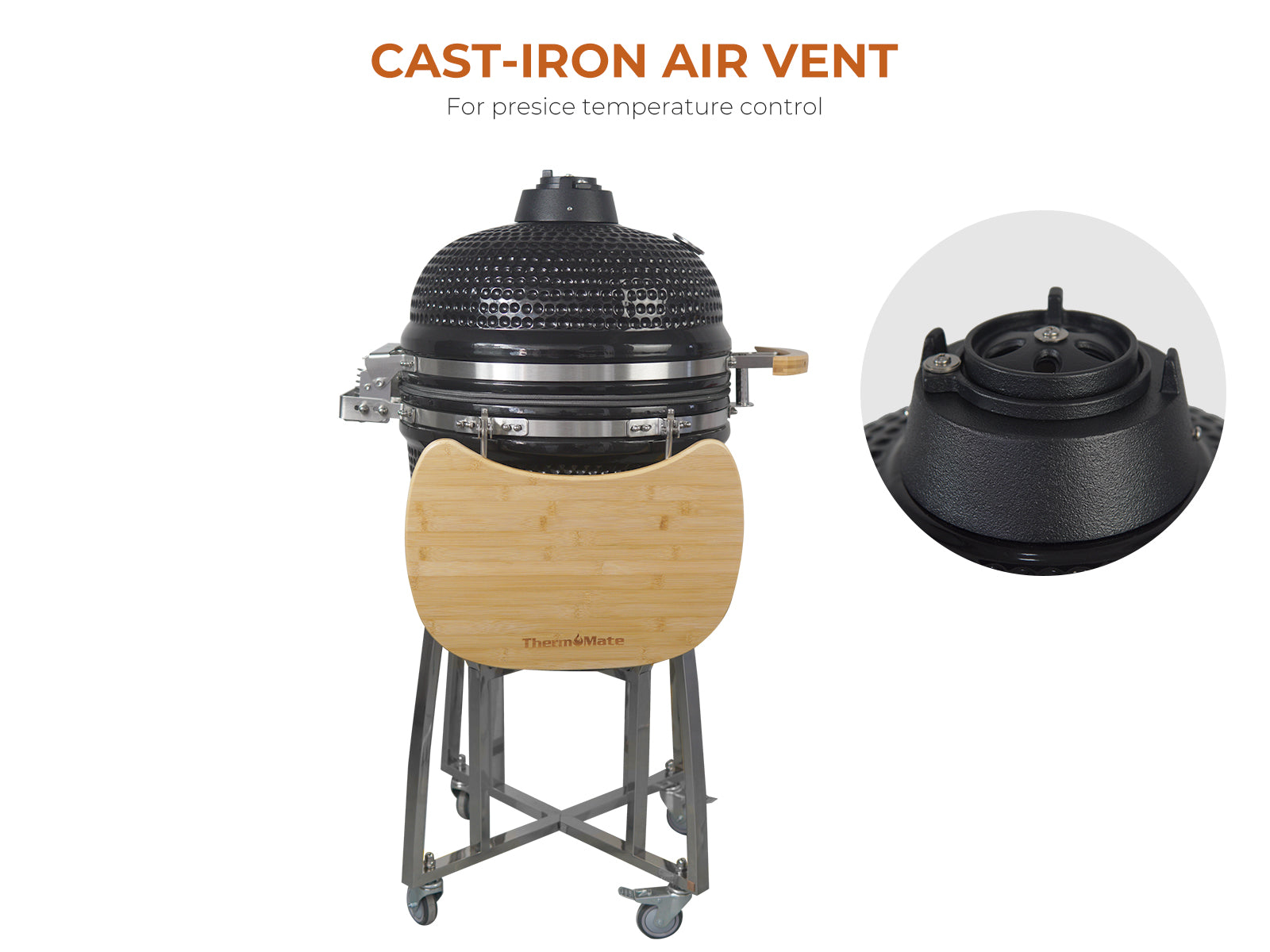 Kamado grill 21inch Black