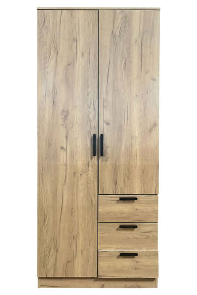 DS Kane 2 Doors Wardrobe With Drawers Upgraded