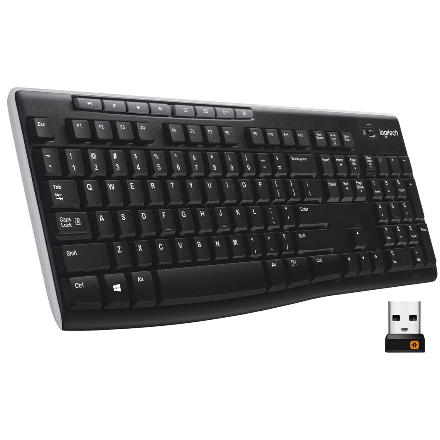 DS PB Logitech K270 Wireless Keyboard Unifying Dongle - Advanced 2.4GHz
