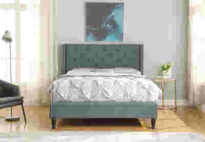 New Lisbeth Bed Frame Blue - King