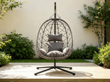 DS Single Foldable Outdoor Egg-Shaped Chair - Grey