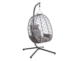DS Single Foldable Outdoor Egg-Shaped Chair - Grey