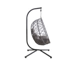 DS Single Foldable Outdoor Egg-Shaped Chair - Grey