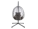 DS Single Foldable Outdoor Egg-Shaped Chair - Grey