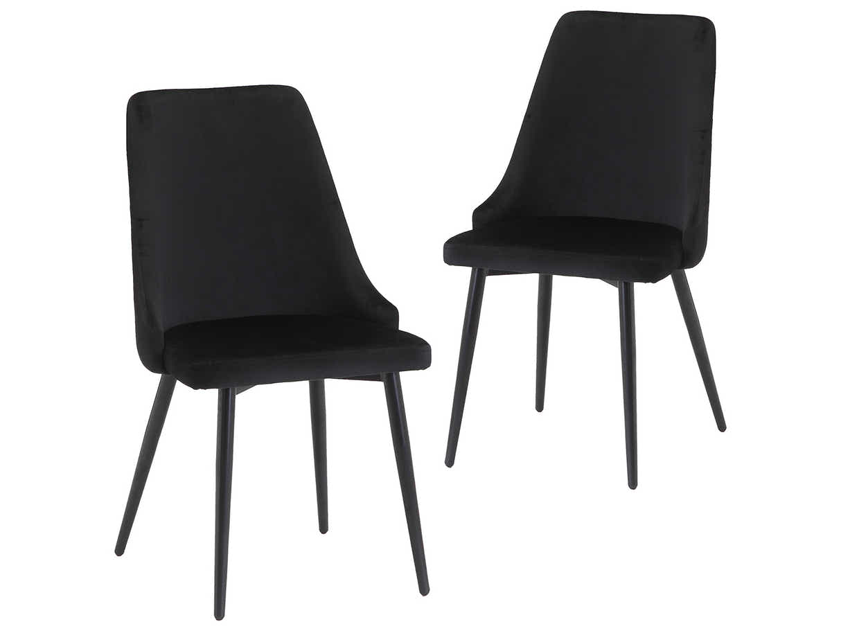 DS Dining Chair HCD  Velvet Black X2
