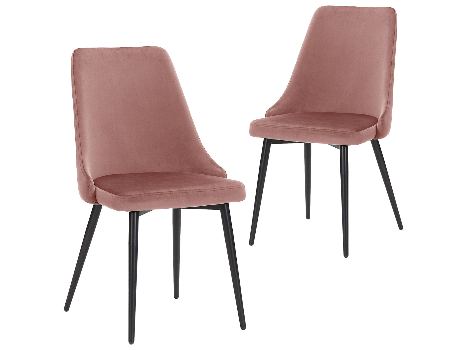 DS Dining Chair HCD Velvet Deep Blush X2 TSB Living