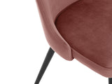 Dining Chair HCD Velvet Deep Blush X2