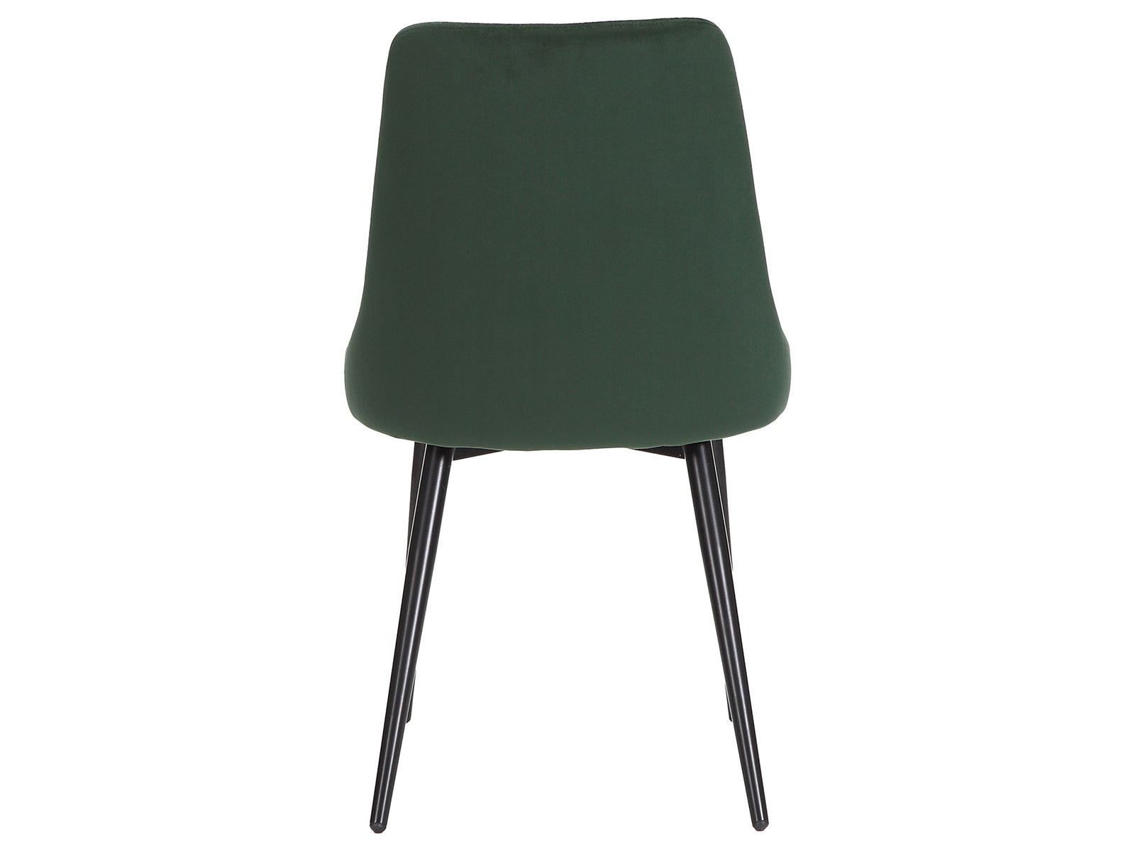 Emerald Green Velvet Dining Chair with Iron Legs - Set of 2