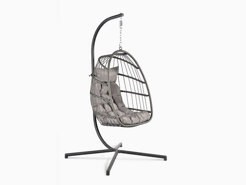 Pigato Single Swing Egg Chair - Grey