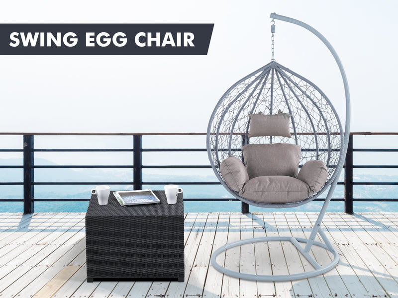 Outdoor Egg Chair grey