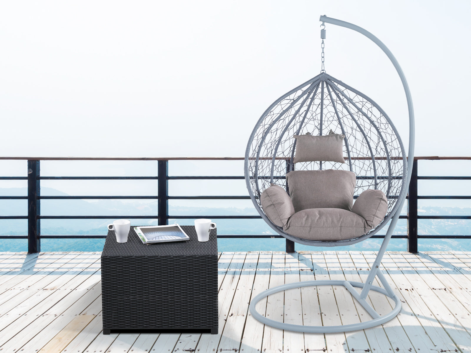 Outdoor Egg Chair grey
