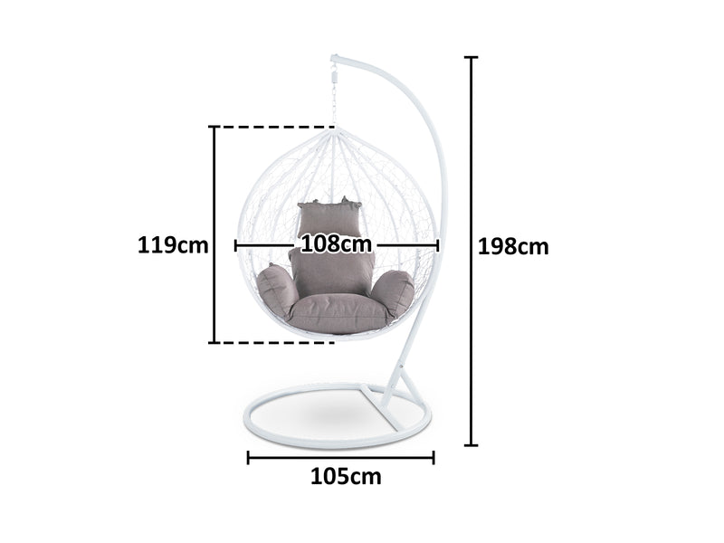 Outdoor Egg Chair white