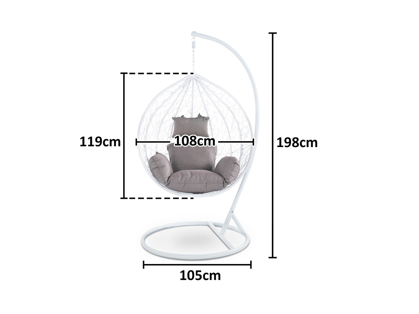 Outdoor Egg Chair white