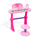 DS NA Keezi Kids Piano Keyboard 37 Keys Electronic Musical Instrument Set Pink