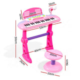 DS NA Keezi Kids Piano Keyboard 37 Keys Electronic Musical Instrument Set Pink