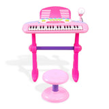 DS NA Keezi Kids Piano Keyboard 37 Keys Electronic Musical Instrument Set Pink
