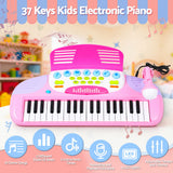 DS NA Keezi Kids Piano Keyboard 37 Keys Electronic Musical Instrument Set Pink