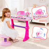 DS NA Keezi Kids Piano Keyboard 37 Keys Electronic Musical Instrument Set Pink