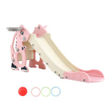 DS NA Keezi Kids Slide Set Basketball Hoop Outdoor Playground Toy Dragon 125cm