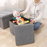 DS BS  76CM Storage Ottoman Double Foot Rest-Grey