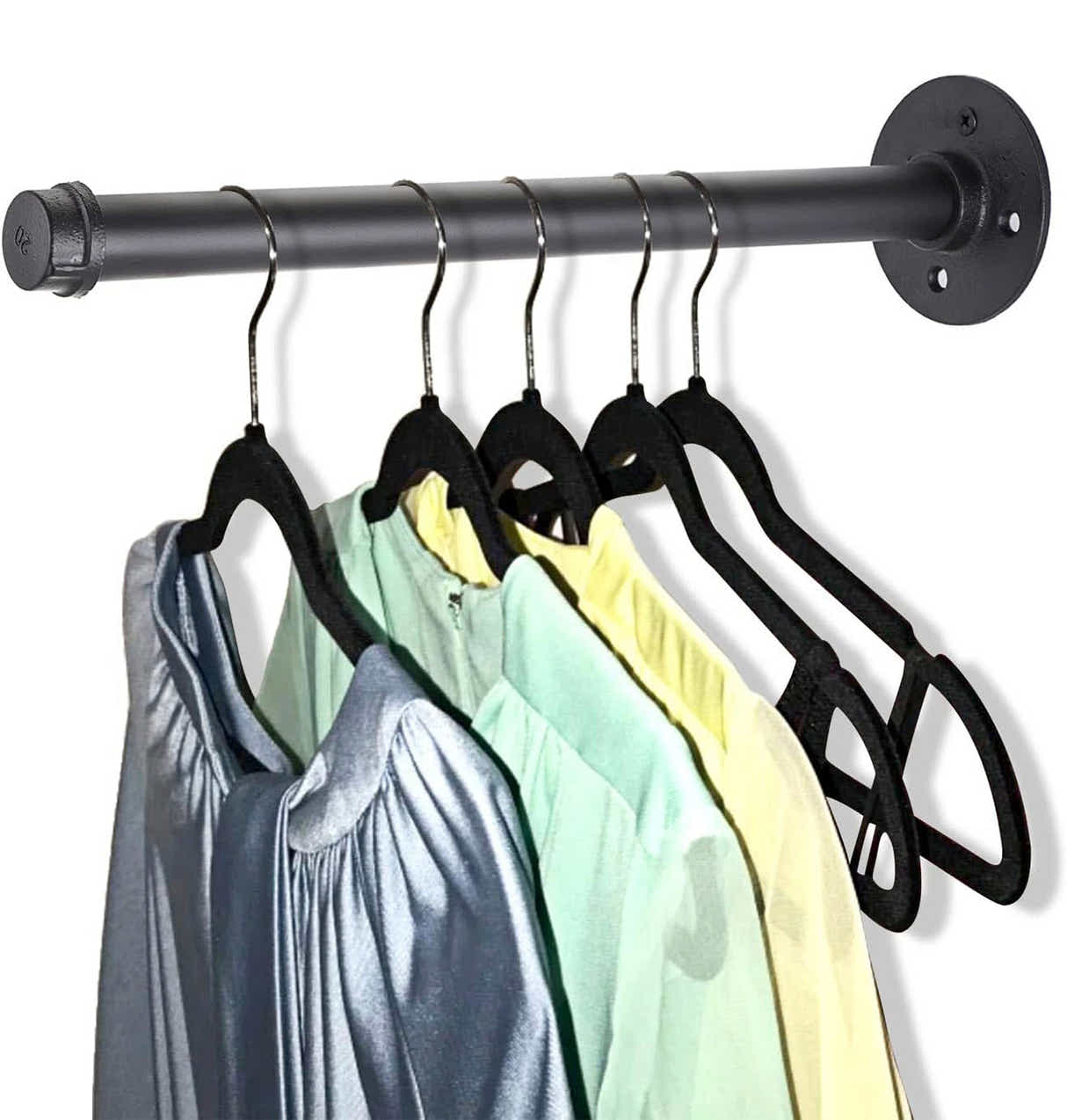 DS BS 2Pcs Industrial Pipe Clothes Bar-32CM