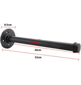 DS BS 2Pcs Industrial Pipe Clothes Bar-32CM