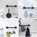 DS BS Industrial Pipe Towel Rack Towel Bar-30CM