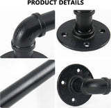 DS BS Industrial Pipe Towel Rack Towel Bar-30CM
