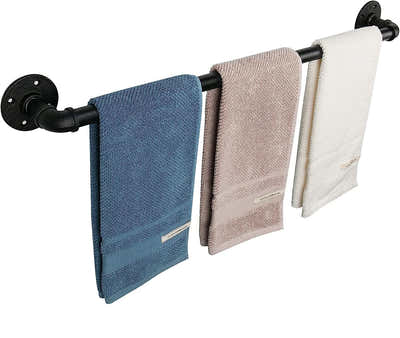 DS BS Industrial Pipe Towel Rack Towel Bar-100CM