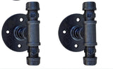DS BS 2 Pcs Industrial Pipe T Type Coat Hook