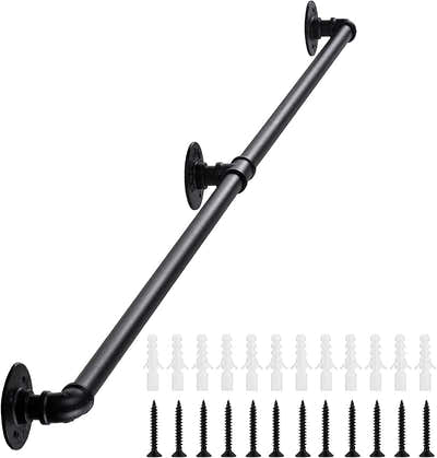 DS BS Industrial Pipe Stair Handrail-170CM
