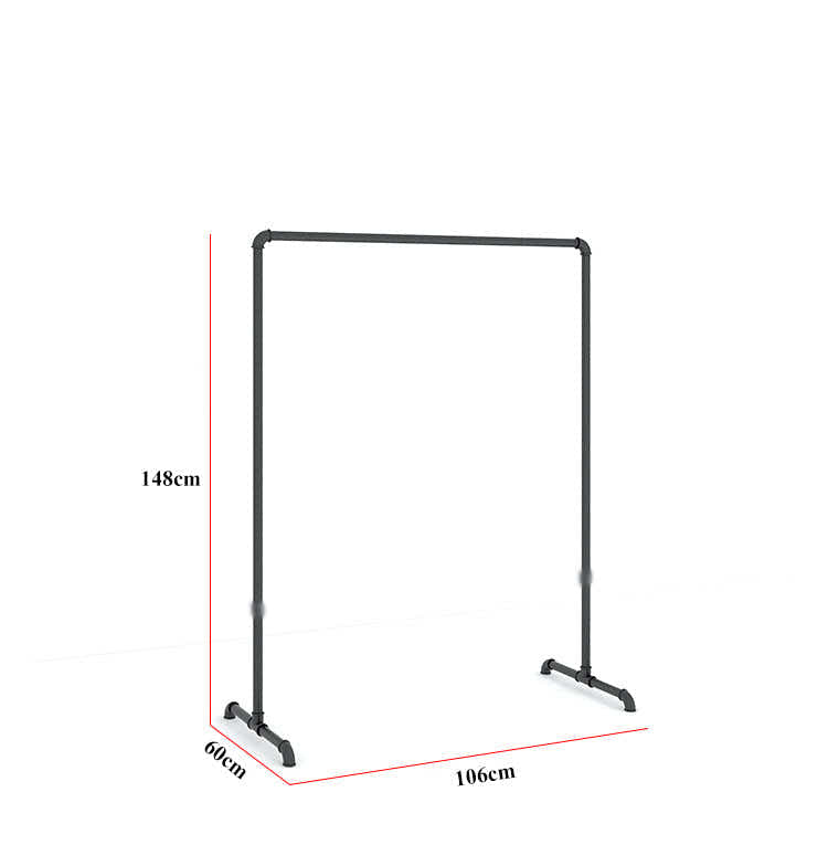 DS BS Industrial Pipe Clothing Rack 106(L)X148CM(H)
