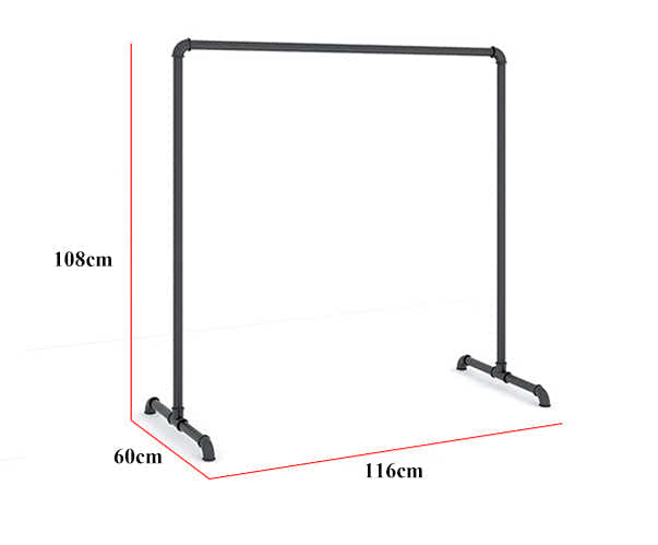 DS BS Industrial Pipe Child Garment Racks 116(L)X108CM(H)