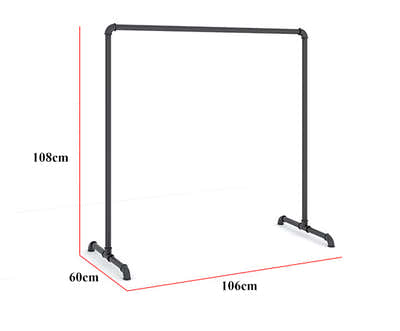 DS BS Industrial Pipe Child Garment Racks 106(L)X108CM(H)