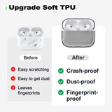 DS BS Compatible Airpods Pro2 Case-Clear Black