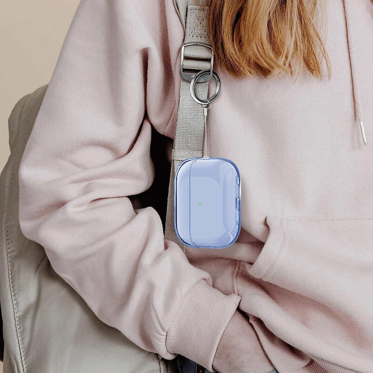 DS BS Compatible Airpods Pro2 Case-Clear Blue