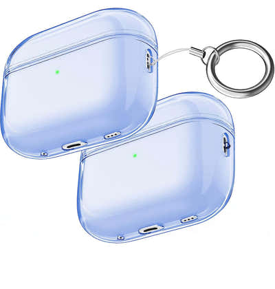 DS BS Compatible Airpods Pro2 Case-Clear Blue